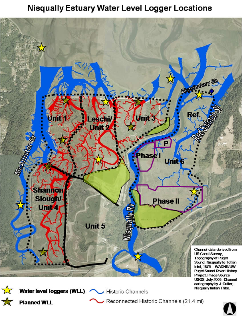 Nisqually Delta Restoration Science Tide Level